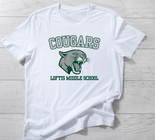 Loftis Middle School Comfort Tee for School Spirit Days - InkDura