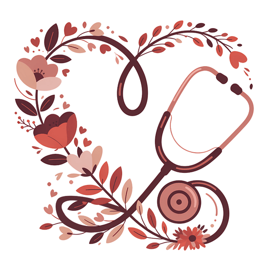 Love Valentine - Stethoscope Heart Transfer - InkDura