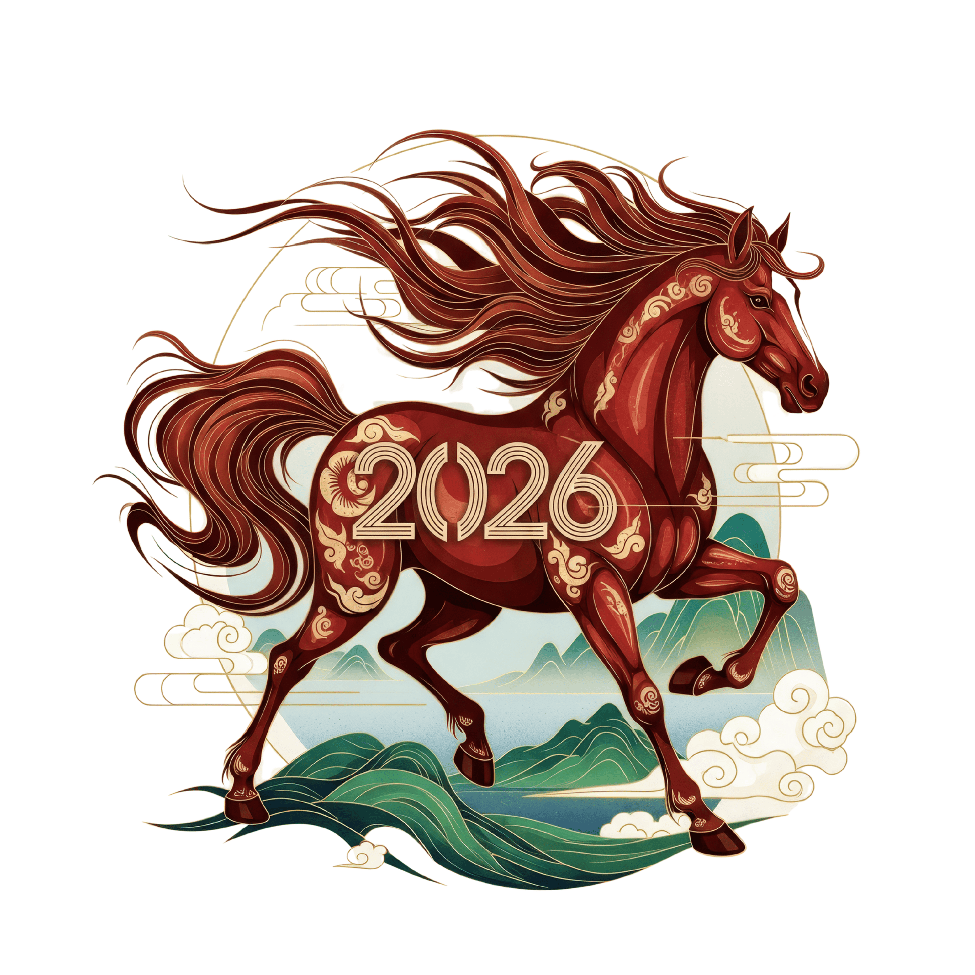 Lunar Fire Horse New Year Transfer - InkDura