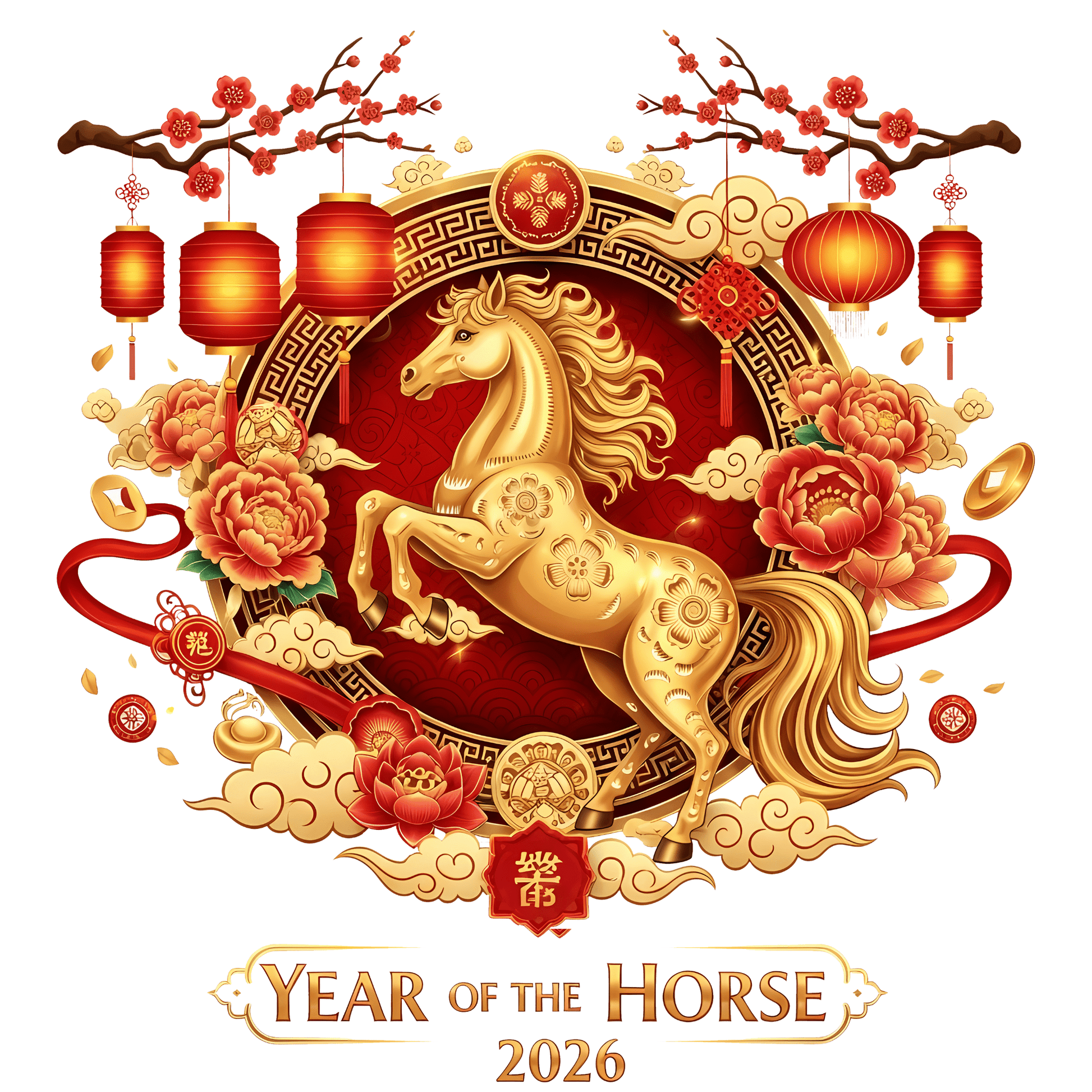 Lunar New Year 2026 Fire Horse Transfer - InkDura