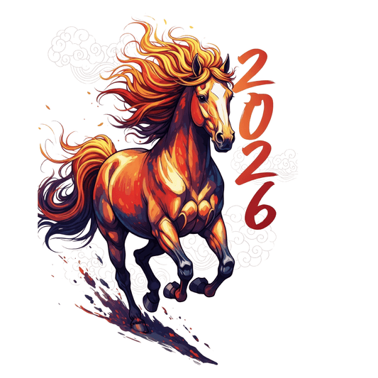 Lunar New Year Fire Horse Chinese New Year 2026 Tee - InkDura