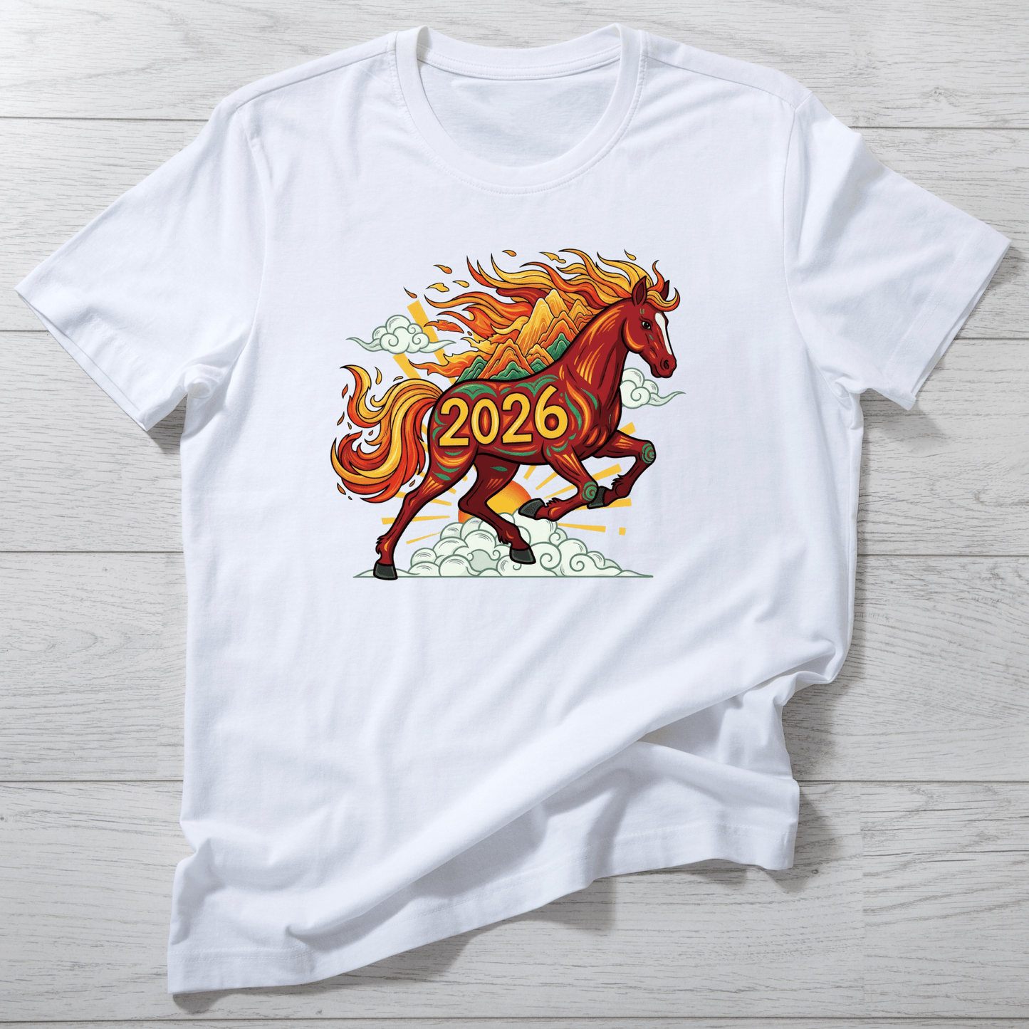 Lunar New Year Fire Horse Shirt - InkDura