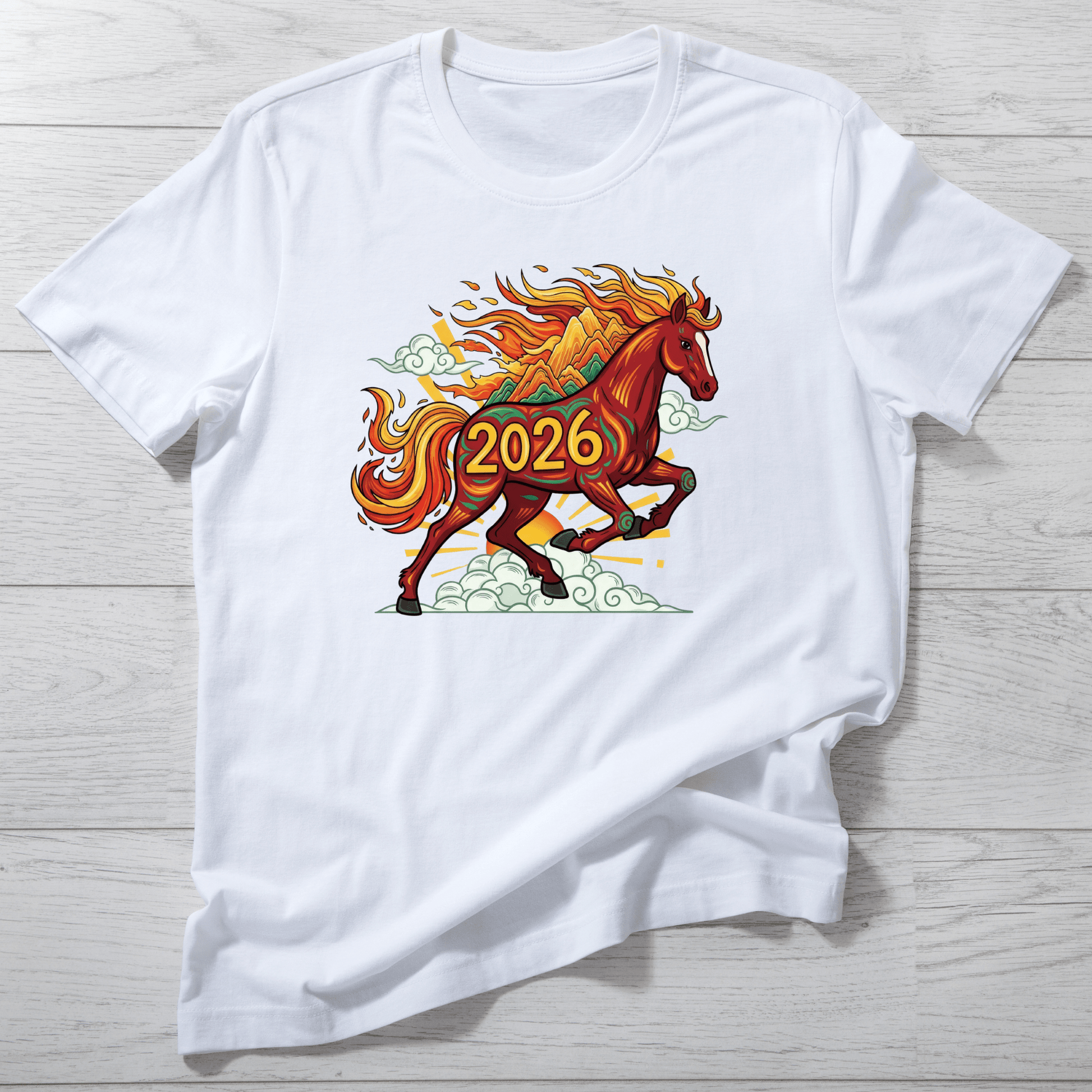Lunar New Year Fire Horse Shirt - InkDura
