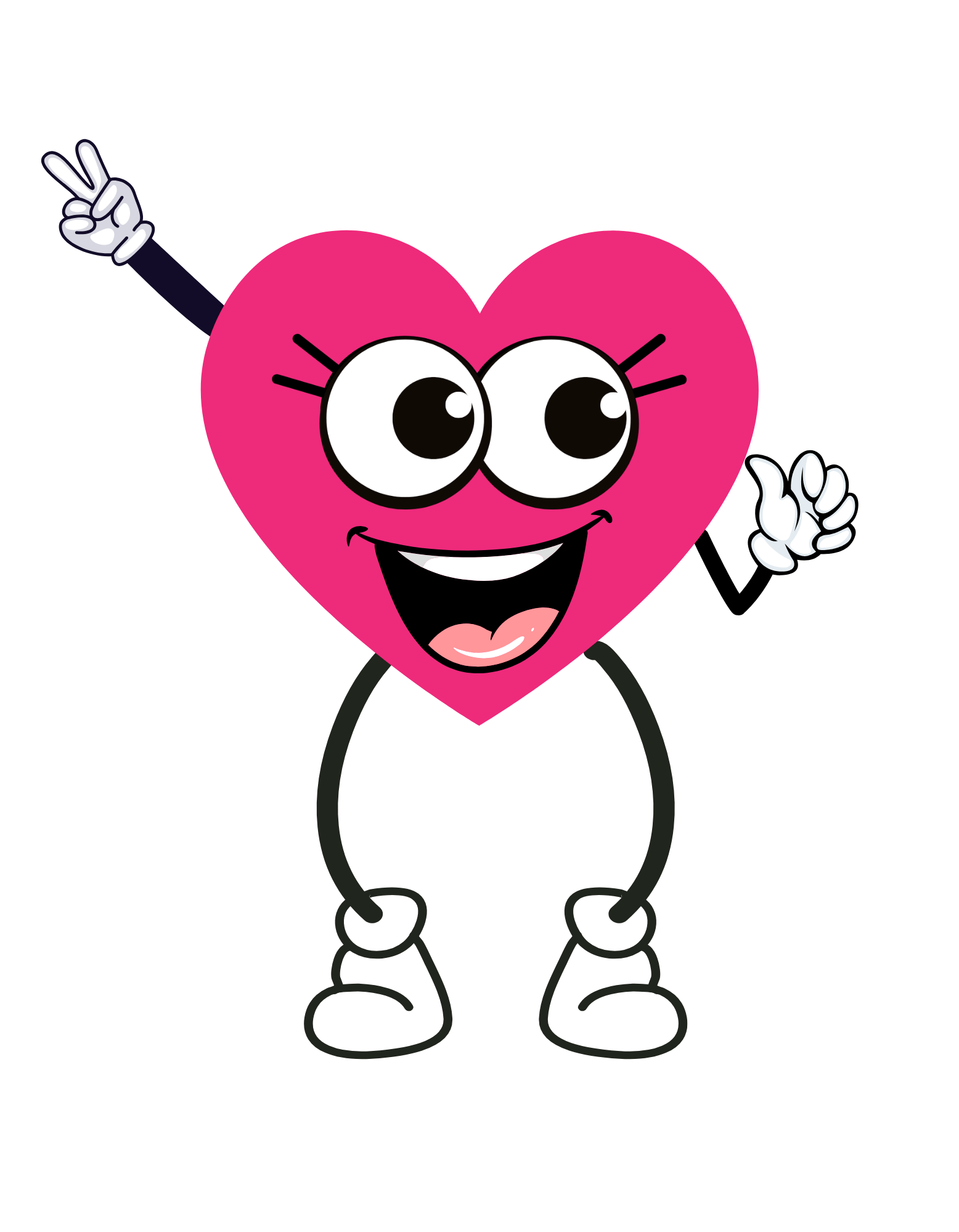 Pink Heart Face (Valentines 13) - InkDura