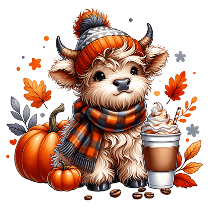 Pumpkin Spice Cow Latte Tee - InkDura