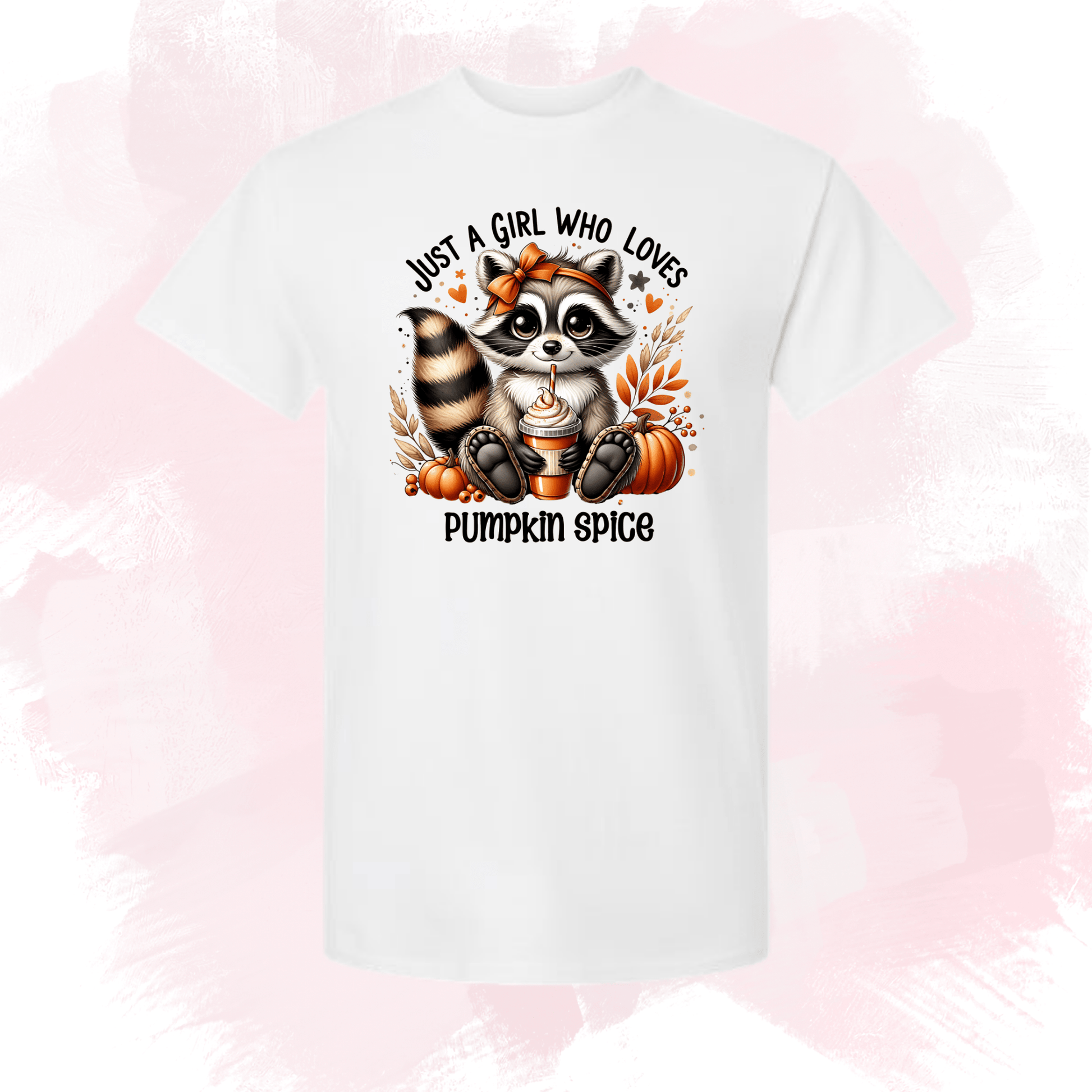 Pumpkin Spice Raccoon Tee - InkDura