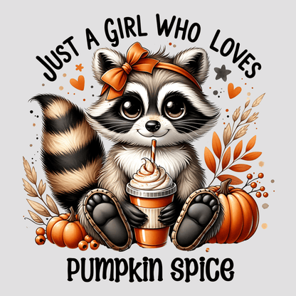 Pumpkin Spice Raccoon Tee - InkDura