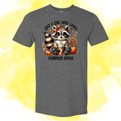 Pumpkin Spice Raccoon Tee - InkDura