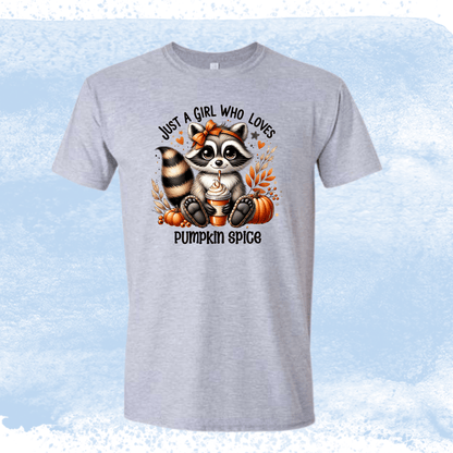 Pumpkin Spice Raccoon Tee - InkDura