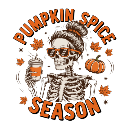 Pumpkin Spice Skeleton Tee - InkDura