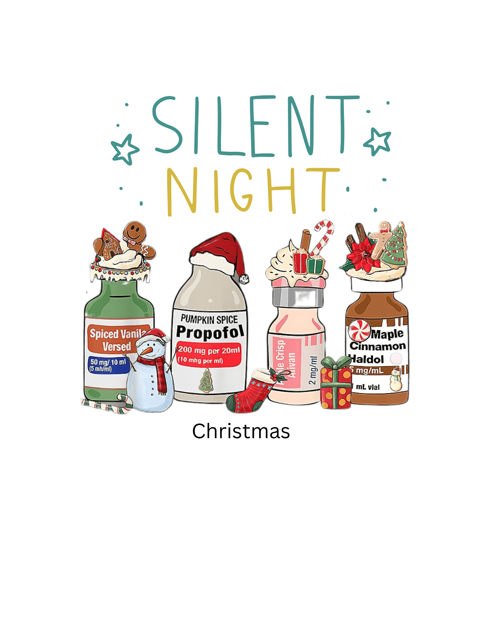 Silent Night Med Vials (Christmas 1) - InkDura