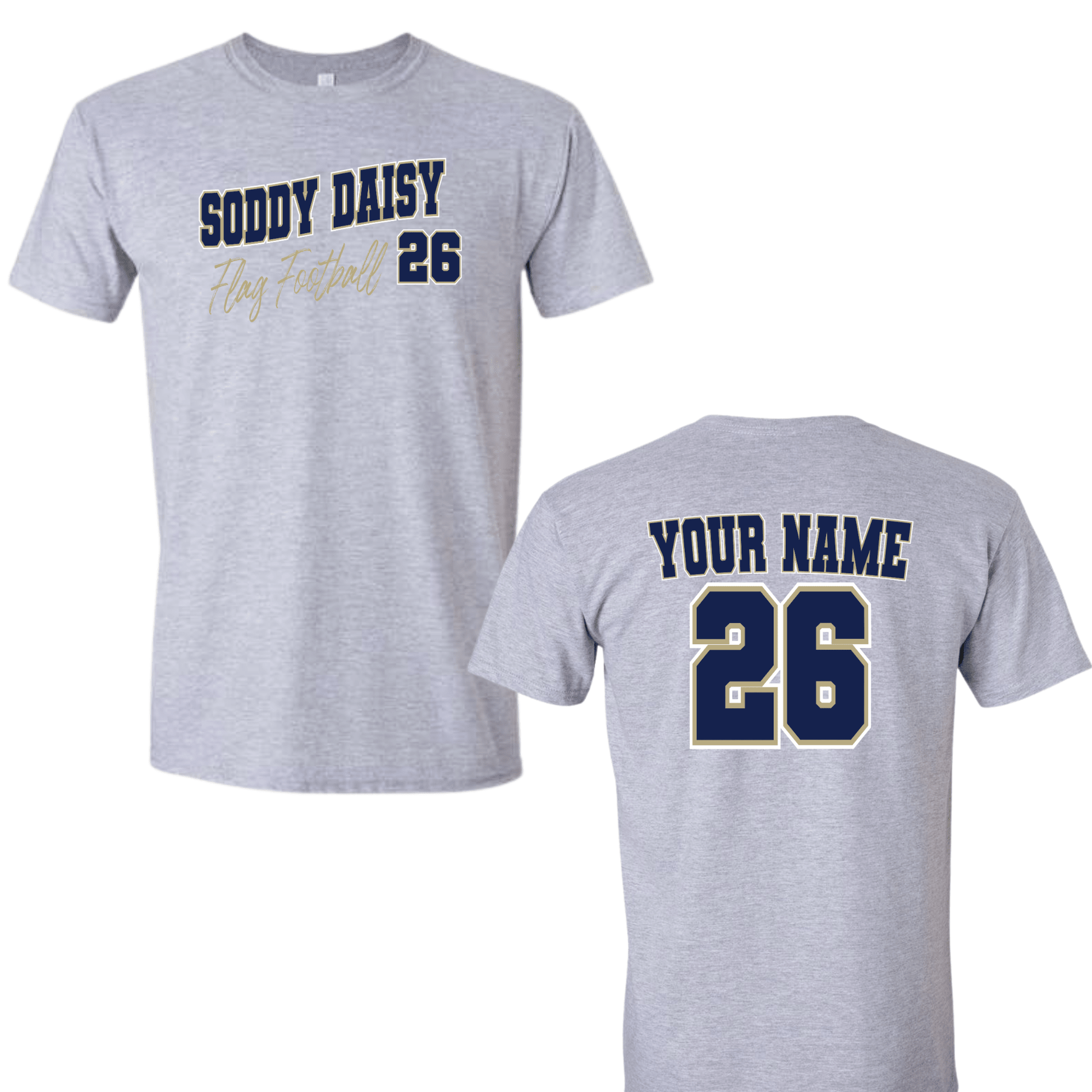 Soddy Daisy Flag Football Player Shirt - InkDura