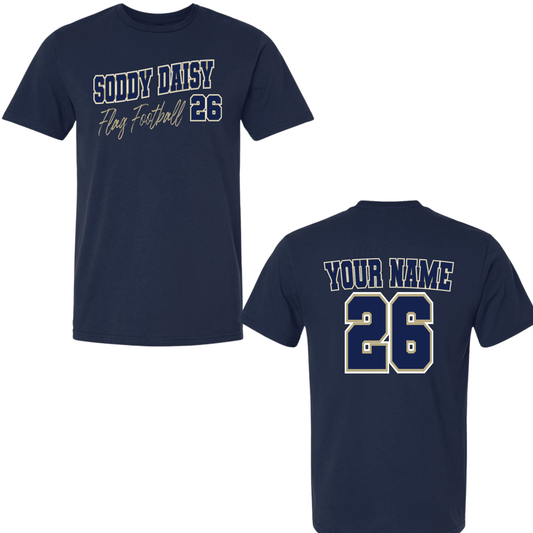 Soddy Daisy Flag Football Player Shirt - InkDura