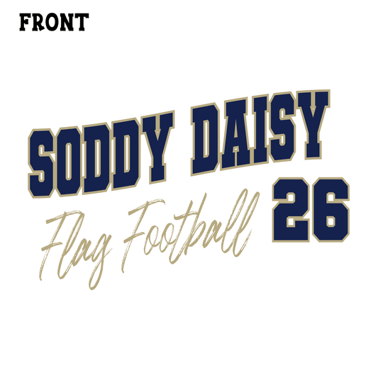 Soddy Daisy Flag Football Player Shirt - InkDura