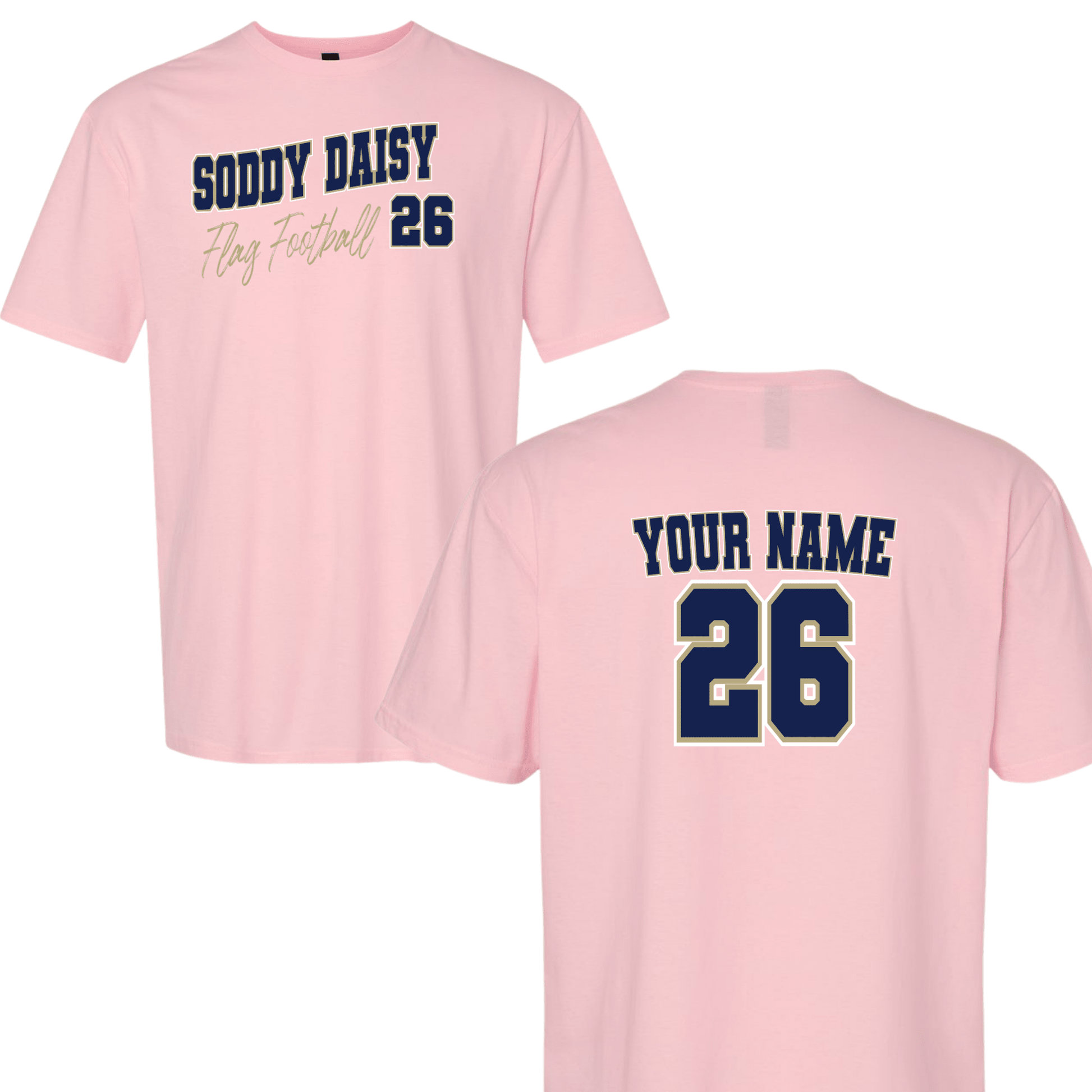 Soddy Daisy Flag Football Player Shirt - InkDura