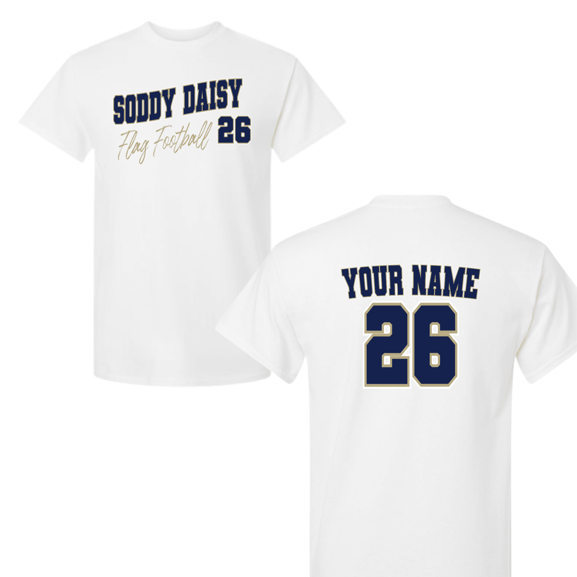 Soddy Daisy Flag Football Player Shirt - InkDura