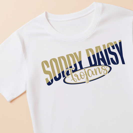 Soddy Daisy Trojan Wrestling Tee (SDW1) - InkDura
