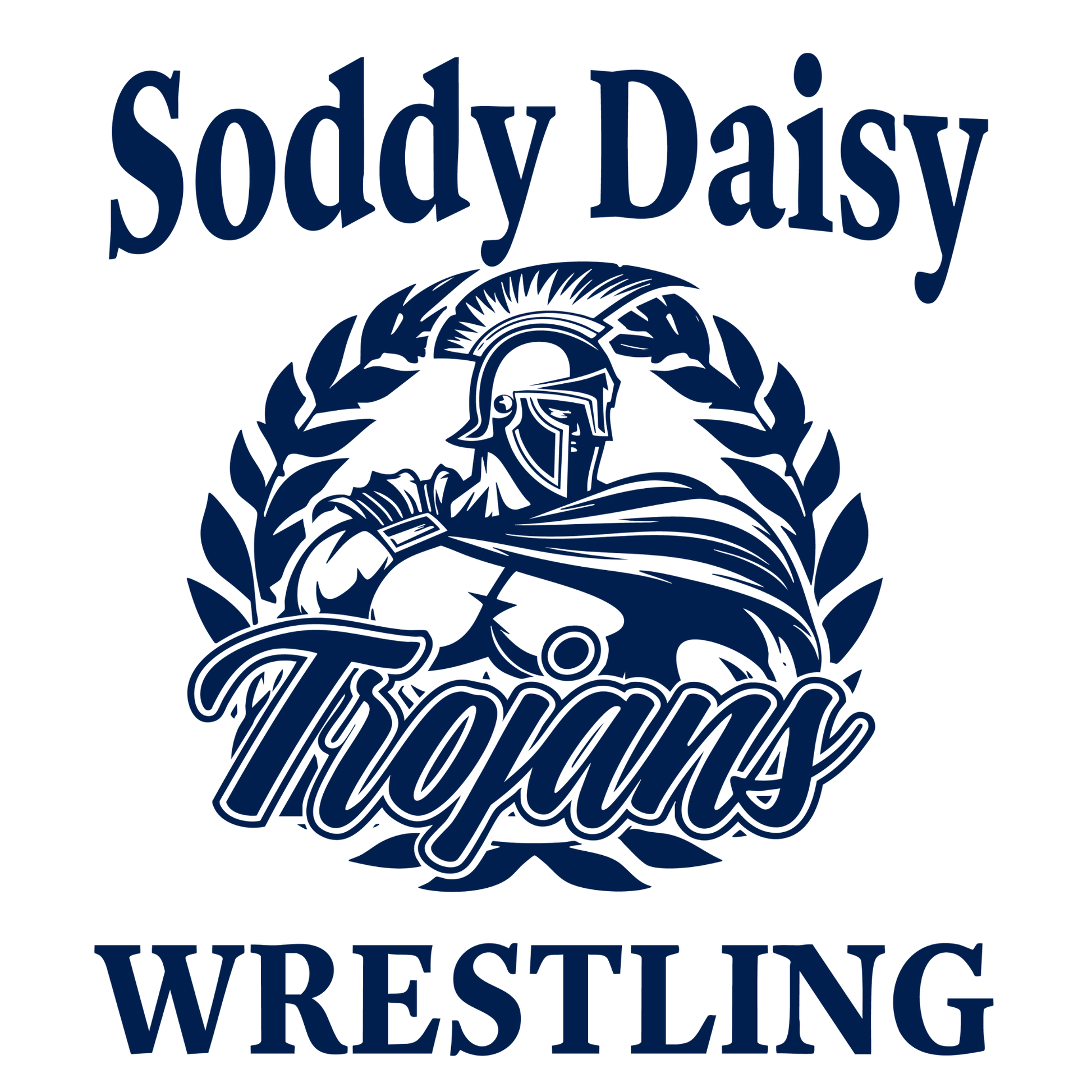 Soddy Daisy Trojan Wrestling Tee (SDW9) - InkDura
