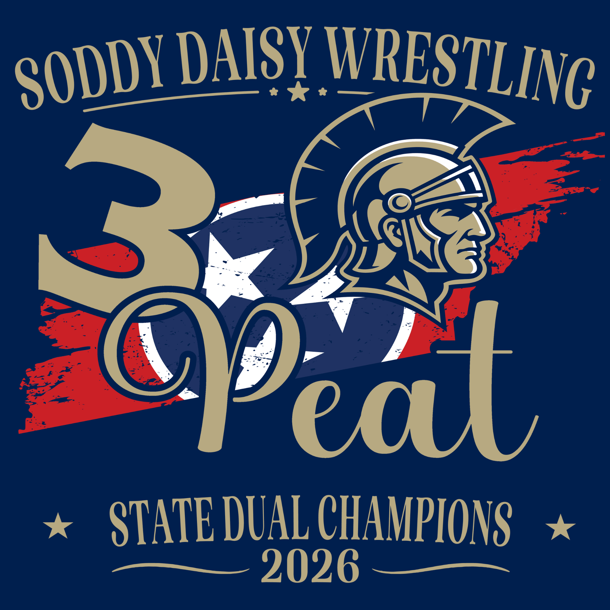Soddy Daisy Wrestling 3 Peat Champions - InkDura