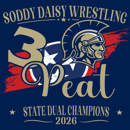 Soddy Daisy Wrestling 3 Peat Champions - InkDura