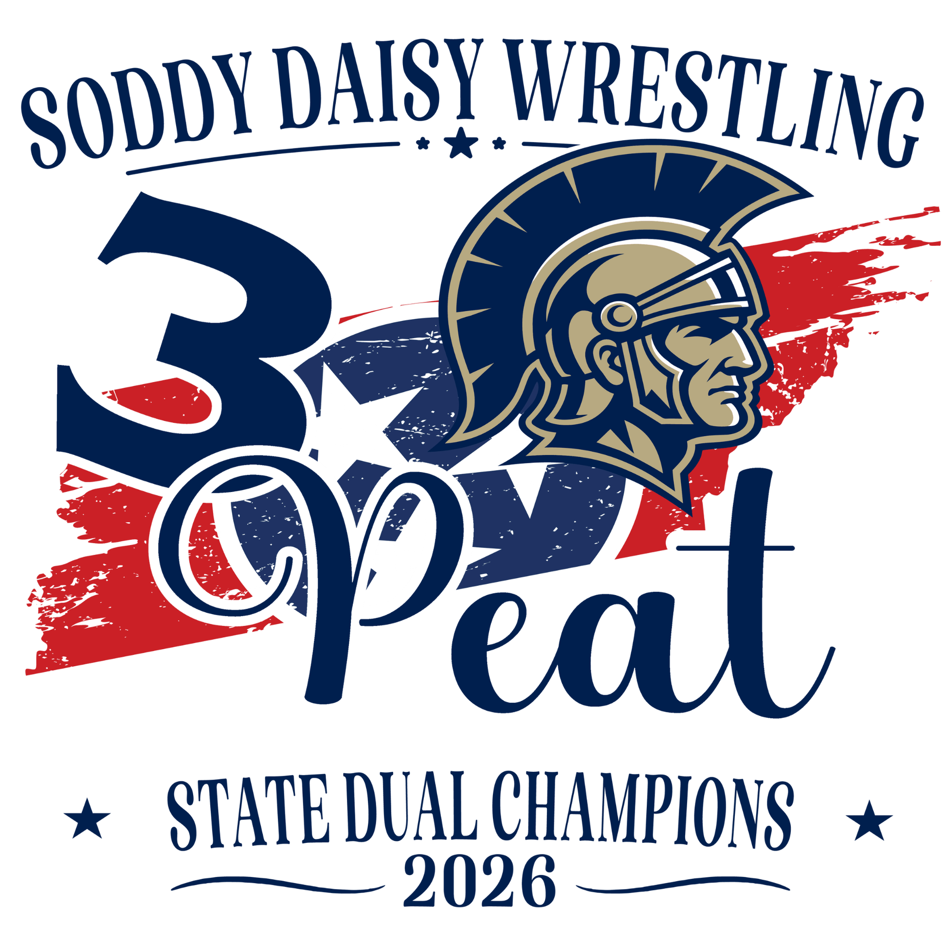 Soddy Daisy Wrestling 3 Peat Champions - InkDura
