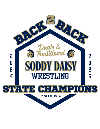 Soddy Daisy Wrestling Back2Back Championships - InkDura