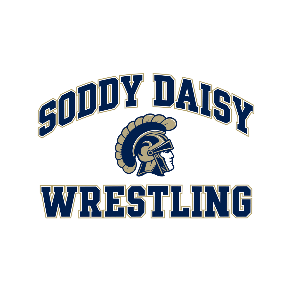 Soddy Daisy Wrestling Team Shirt White - InkDura