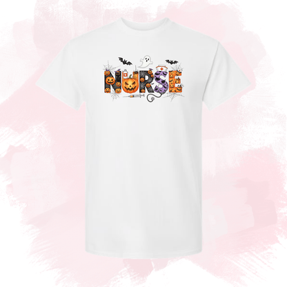 Spooky Nurse Halloween Tee - InkDura