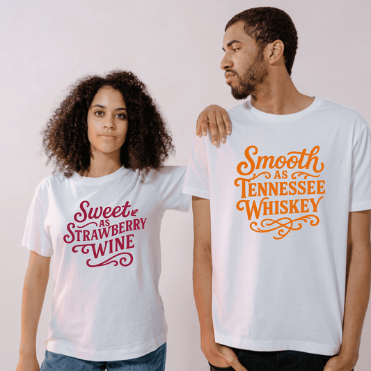 Strawberry Wine & Tennessee Whiskey Tee Duo - InkDura