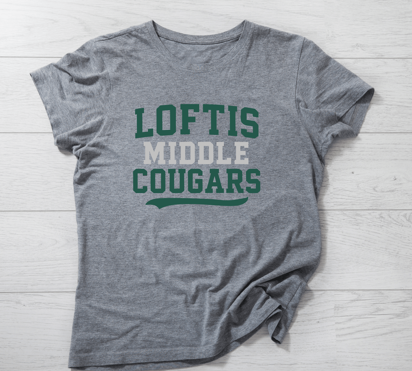 Stylish Loftis Middle School T-Shirt for Cougar Fans - InkDura