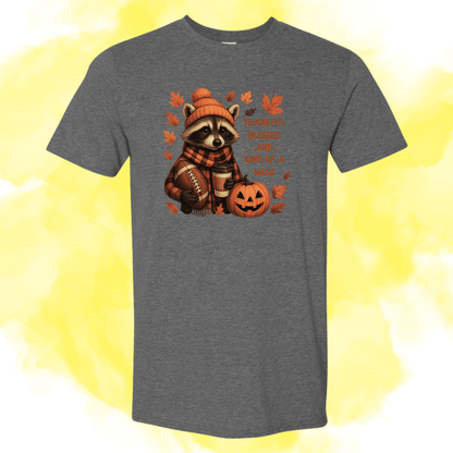Thankful, Blessed & Kinda Mess Raccoon - InkDura