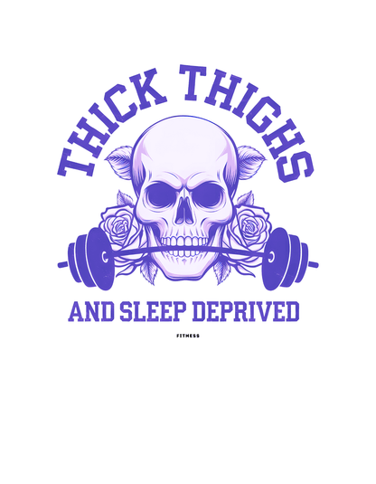 Thick Thighs and Sleep Deprived (Fitness 8) - InkDura