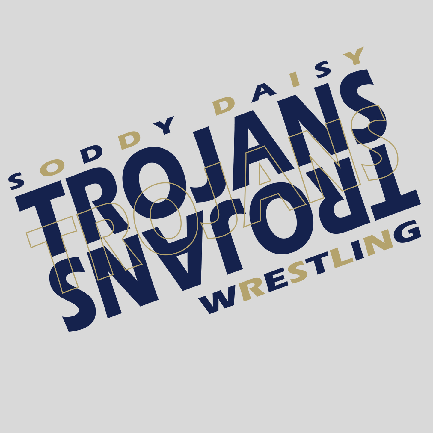 Trojan Grind Wrestling Tee (SDW3) - InkDura