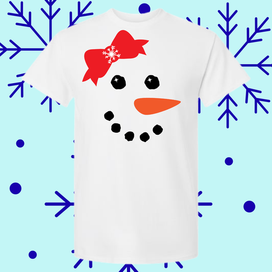 Winter Frost Snowman Tee Girls - InkDura